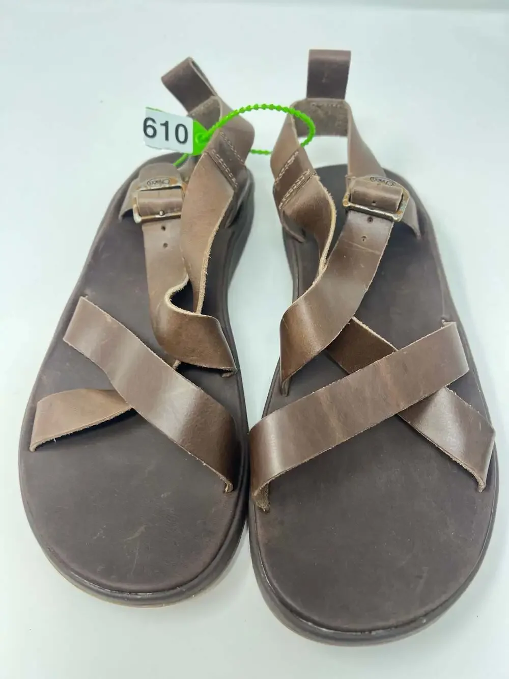 Chaco Men's Wayfarer Sandal, Brown Leather, Size 8